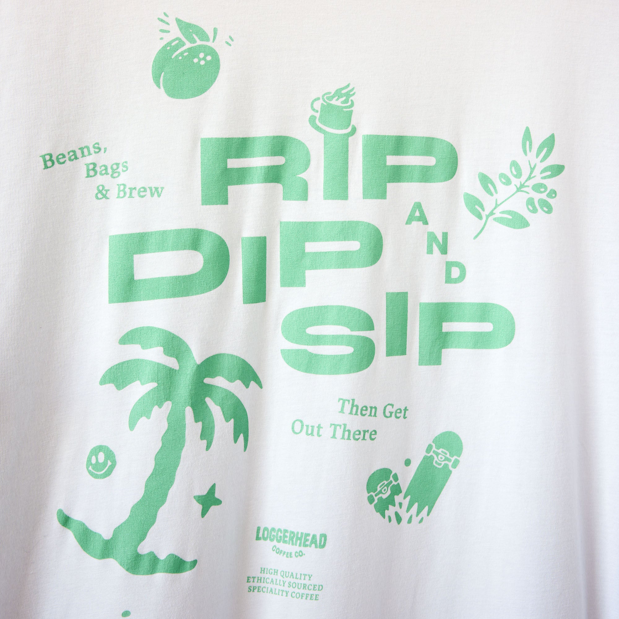'RIP, DIP N SIP' | White T-Shirt